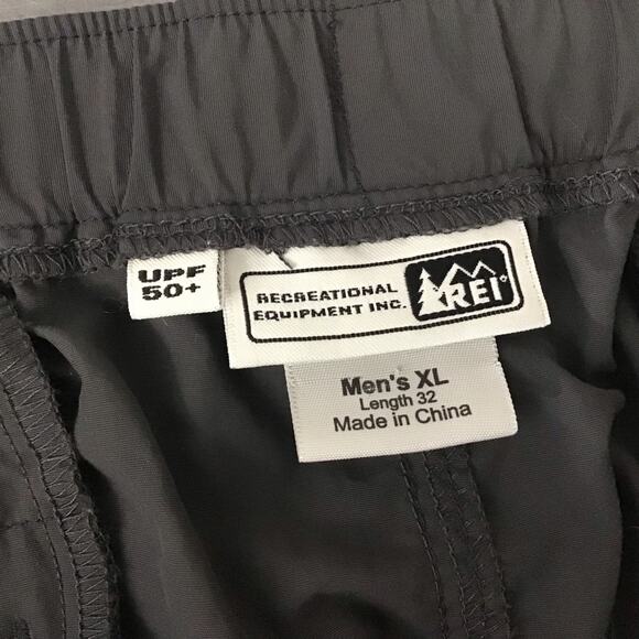 UPF 50 REI Men's Gray Convertible Pants XL - Picture 6 of 8